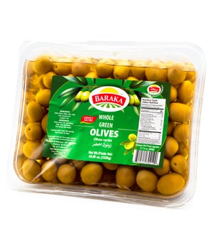 Olives Green in Tray "BARAKA" 1250g * 6